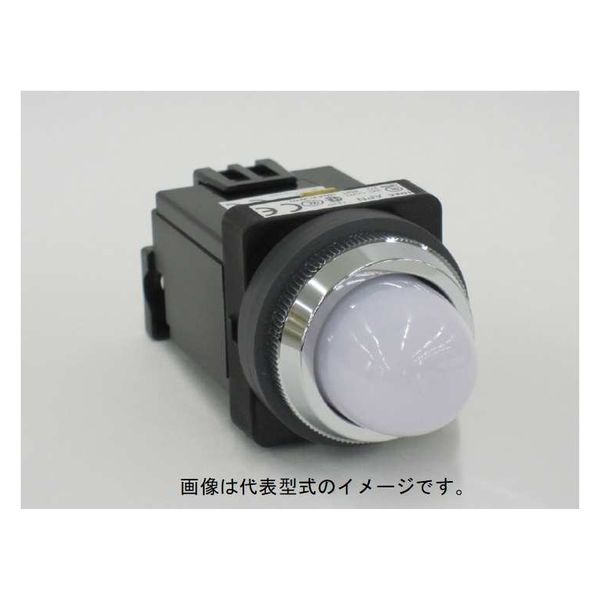 IDEC φ30 TWNシリーズ パイロットライト 丸形 LED照光 AC200/220V APN126DNPW 1個（直送品）