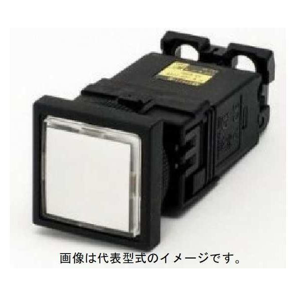 富士電機 φ22 DR22シリーズ 表示灯 白 角形フレーム 平形　AC220V　DR22F3M-M3W　1台（直送品）