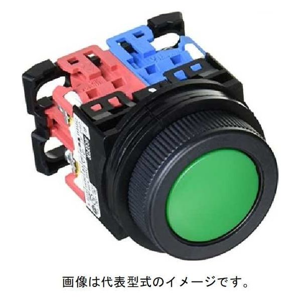 富士電機 φ30 AR30シリーズ 平形押しボタンスイッチ 緑 丸フレーム1a1b AR30F0R-11G 1台（直送品） - アスクル