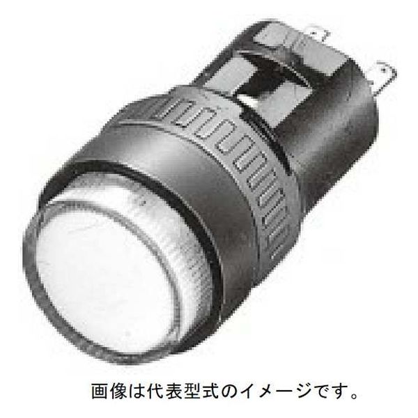 IDEC APシリーズ LED式小形表示灯Φ16 丸平形 DC24V AP6M122R 1個（直送品）