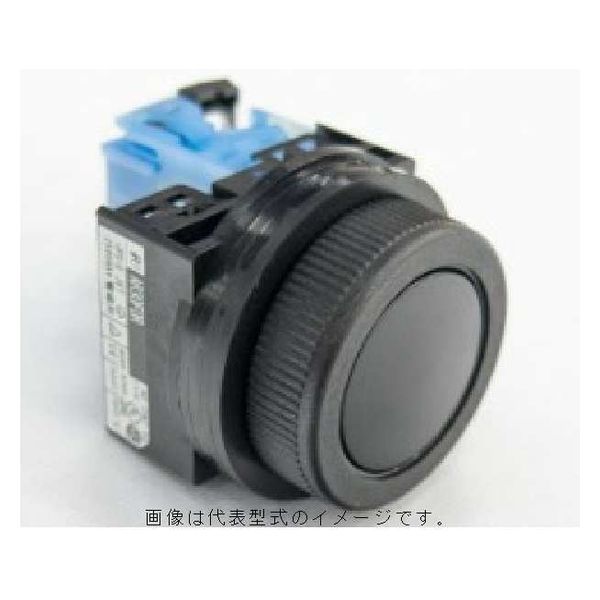 富士電機 φ30 AR30シリーズ 平形押しボタンスイッチ 黒 丸
