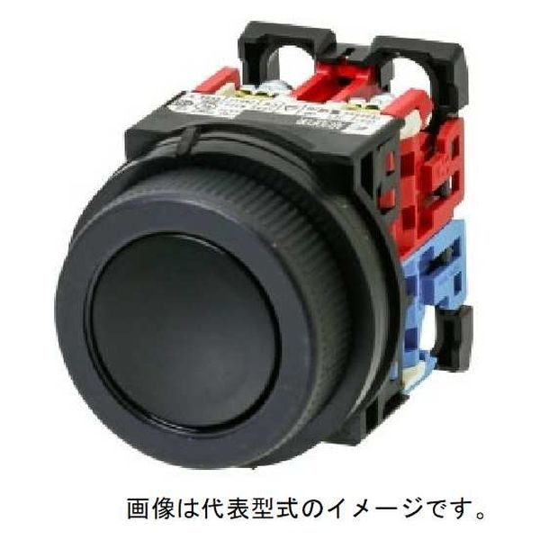 富士電機 φ30 AR30シリーズ 平形押しボタンスイッチ 黒 丸フレーム1a1b AR30F0R-11B 1台（直送品） - アスクル