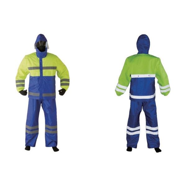 川西工業 川西 高視認レインスーツ Mサイズ 3547-M 1着 854-5554（直送品）