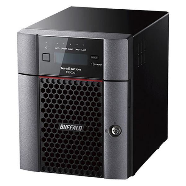 バッファロー TeraStation TS5420DNシリーズ 4ドライブNAS 24TB TS5420DN2404 1台（直送品）