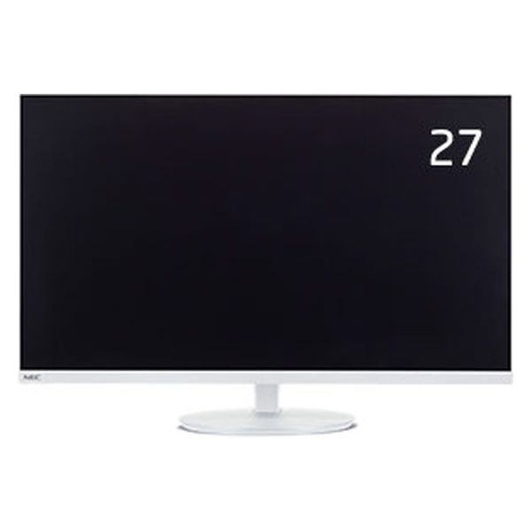 NEC ２７型３辺狭額縁ＶＡワイド液晶ディスプレイ（白色） LCD-AS274F