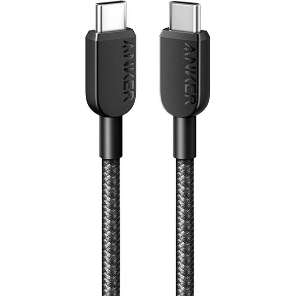 Anker Anker 310 高耐久ナイロン USB-C & USB-Cケーブル(0.9m ブラック) A81E5011 1個（直送品）