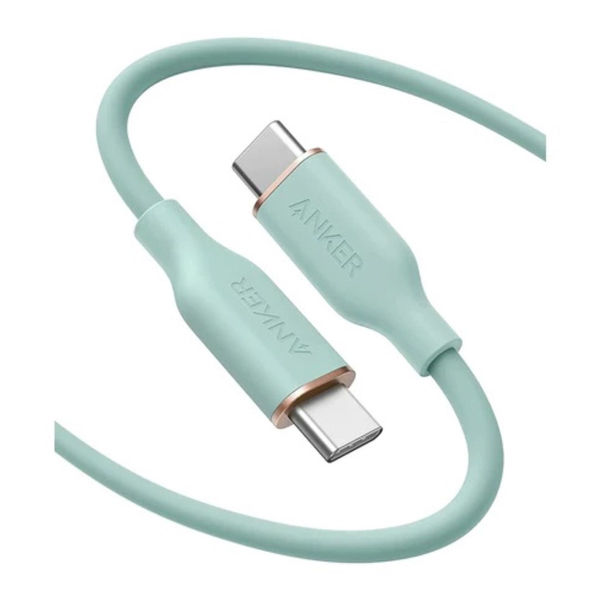 Anker PowerLine III Flow USB-C & USB-C ケーブル(1.8m ミントグリーン) A8553061（直送品）