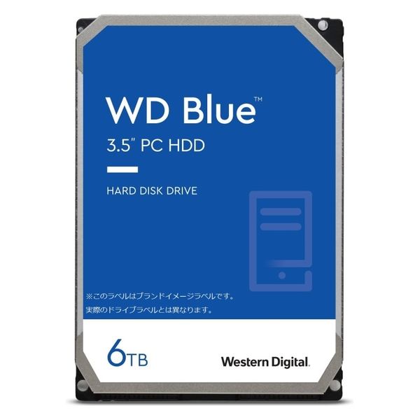 ウエスタンデジタル WD Blue 3.5インチ内蔵HDD 6TB SATA 6Gb/s 5400rpm