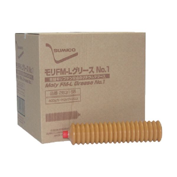 住鉱潤滑剤 住鉱 グリース(高荷重用) モリFMーLグリースNo.1 400g(283165) FMG-04-1 1本 123-0646（直送品）
