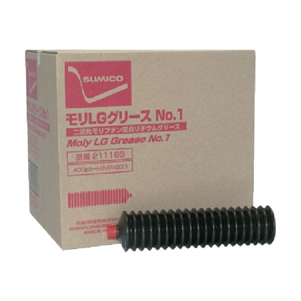 住鉱潤滑剤 住鉱 グリース(高荷重用リチウムグリース) モリLGグリースNo.1 400g(211165) LGG-04-1 1本(1個)（直送品）