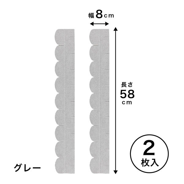 トイレ 便器すきまテープ グレー 1個 サンコー