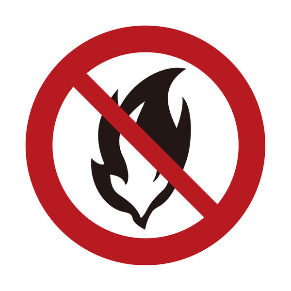 グリーンクロス ＪＩＳ禁止標識ピクトサインマグネットφ２００　ＢＡＮー１３Ｍ　火気厳禁　1枚（直送品）
