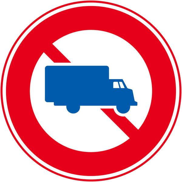 グリーンクロス 規制標識　E３０５ー２　特定の最大積載量以上の貨物自動車等通行止め　エコボードφ２００　1枚（直送品）