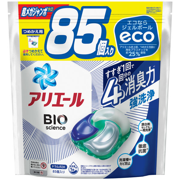 ボールドジェルボール4D　つめかえ超メガジャンボサイズ 85個×4袋 Amazon.co.jp: ボールド ジェルボール4D ラベンダー&フローラル