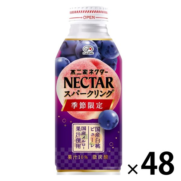 伊藤園 不二家 ネクター スパークリング 380ml ボトル缶 1セット