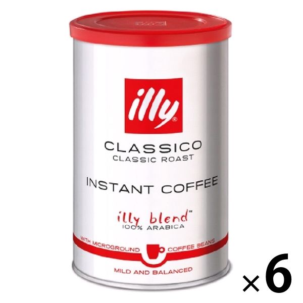 ファッションの illy（イリー）インスタントコーヒー クラシコ 1セット（95g×6個 コーヒー