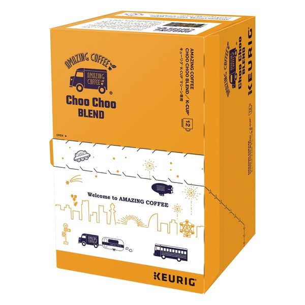 【キューリグ専用カプセル】K-Cup AMAZING COFFEE ChooChoo BLEND 1箱（12個入）
