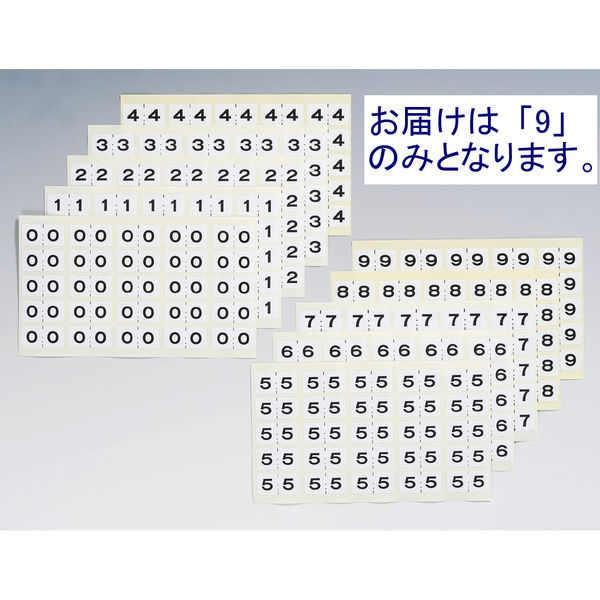 日本ホップス モノクロナンバーラベル　ラテラル MNL-L9 1袋（10シート）