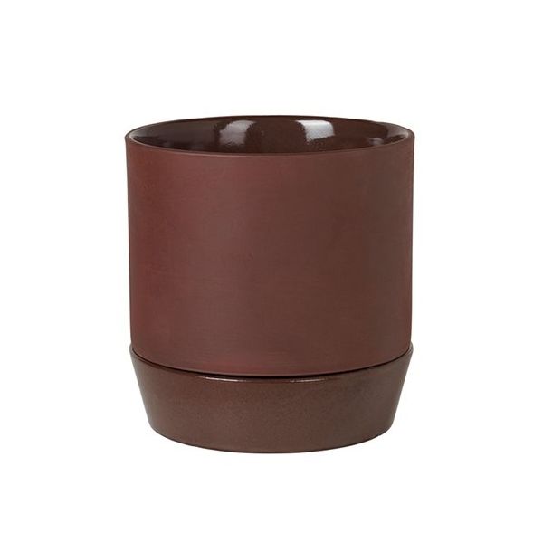 杉田エース Broste COPENHAGENフラワーポット w/ソーサー レッド φ18 CWG956918 1個（直送品） 6,397円