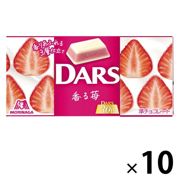 【ワゴンセール】12粒白いダース＜香る苺＞ 10箱 森永製菓 チョコレート