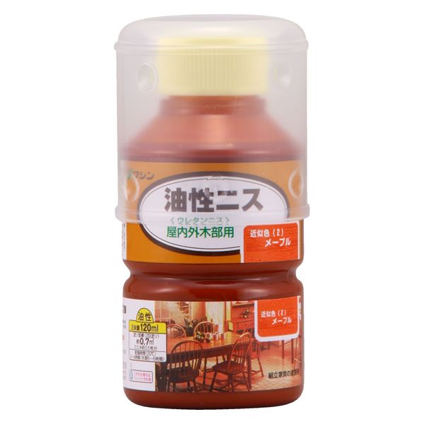 和信ペイント 和信 #900112 油性ニス メープル 120ml　1本（直送品）