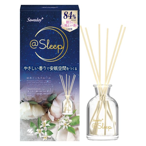 サワデー +アットスリープ ゆめごこちフルール 寝室用芳香剤 部屋用 本体 70ml 小林製薬 アロマディフューザー アスクル