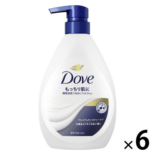 Dove（ダヴ） ダヴ ボディウォッシュ プレミアム モイスチャーケア ポンプ 470g 6個 ユニリーバ 【液体タイプ】