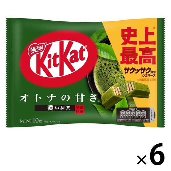 キットカット ミニ オトナの甘さ 濃い抹茶 10枚入 6袋 ネスレ日本