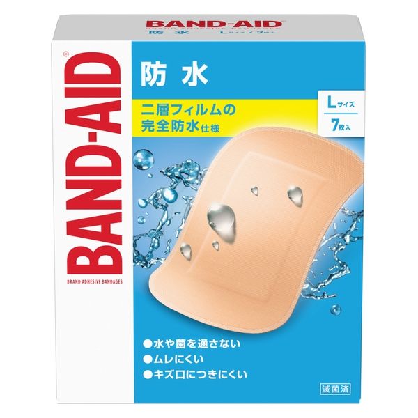バンドエイド 防水 Lサイズ 7枚 937317 1箱(7枚入)　絆創膏(ばんそうこう)