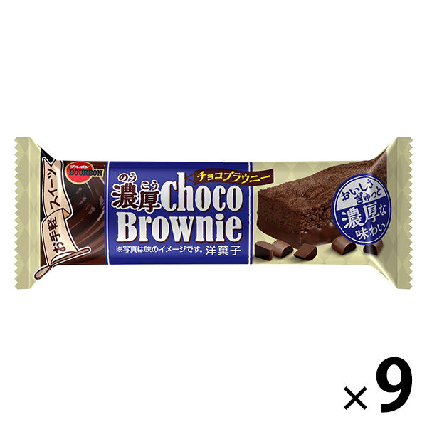 【ワゴンセール】濃厚チョコブラウニー 9個 ブルボン チョコレート