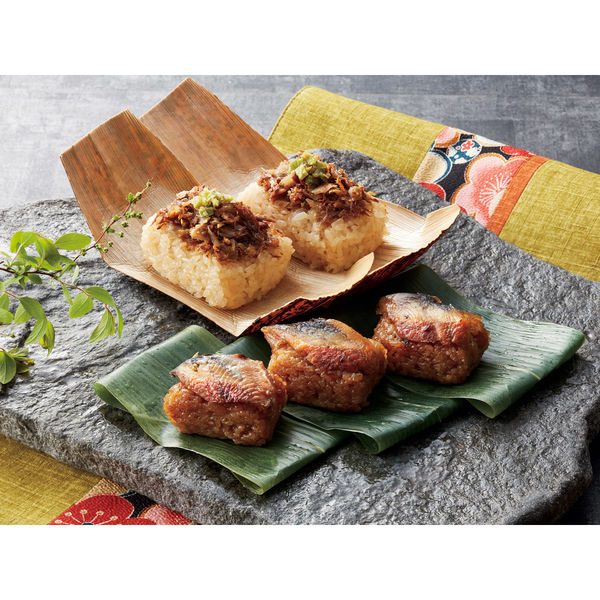 サニーフーズ 「祇園さゝ木」牛めしとうなぎおこわセット ARE