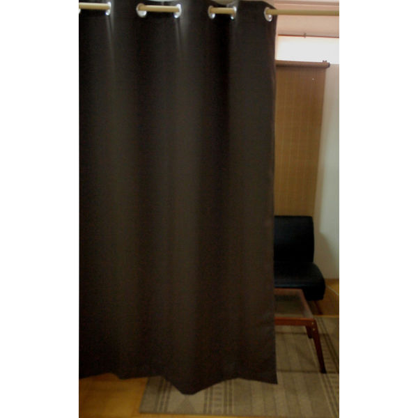 フォレストリンク 防炎遮光ハトメカーテン 1440×1780mm ダーク