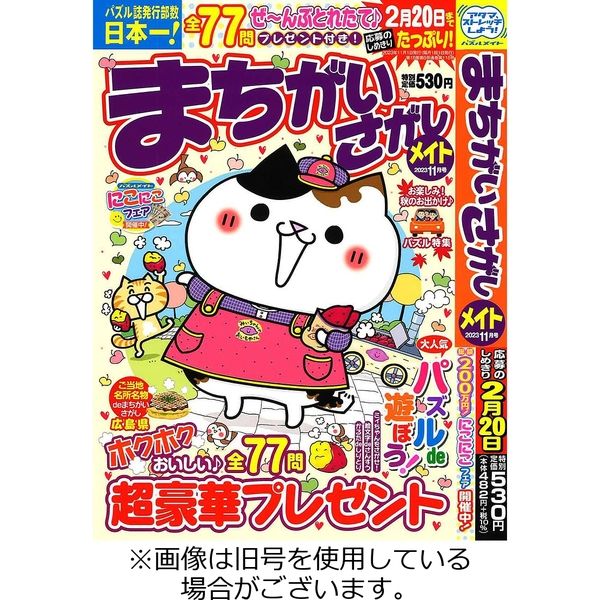 まちがいさがしメイト 2023/11/16発売号から1年(6冊)（直送品
