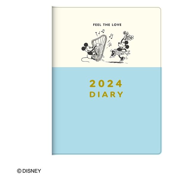 ダイゴー 【2024年版】ディズニー B6 ウィークリー ミッキー＆ミニーダンス ブルー E6198 1冊（直送品）