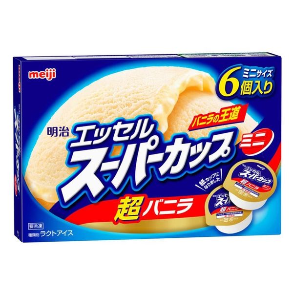 明治 [アイス] 明治 エッセル スーパーカップ ミニ 超バニラ 480ml×8個 4902705080010（直送品）