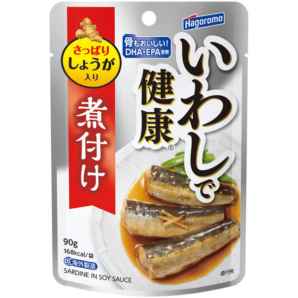 はごろもフーズ いわしで健康 しょうゆ味（パウチ） 90g×6個 4902560041904（直送品）