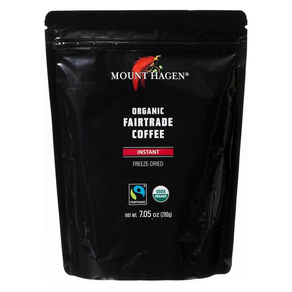 MOUNT HAGEN マウントハーゲン オーガニック フェアトレード インスタントコーヒー 詰替用 200g×10個（直送品） MOUNT HAGEN マウントハーゲン 詰替用