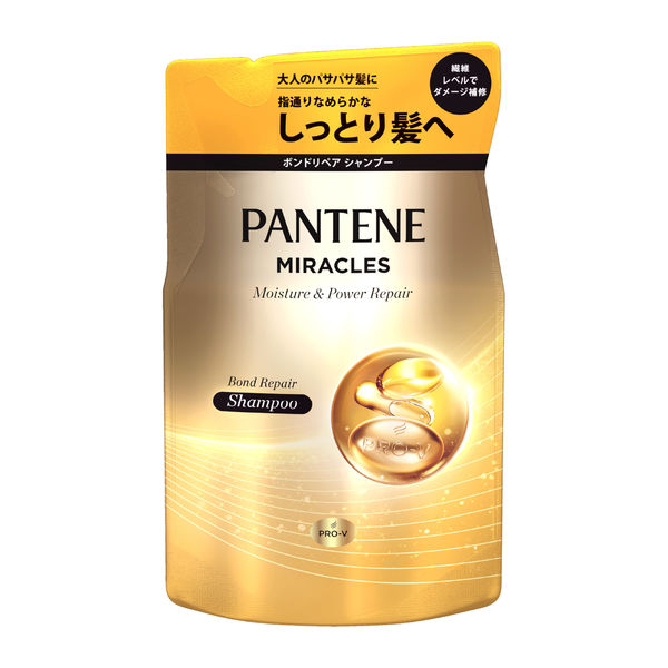 パンテーン ミラクルズ ボンドリペアモイスチャー＆パワーリペア シャンプー 詰め替え 350g P&G