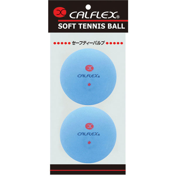 CALFLEX（カルフレックス） ソフトテニス用 セーフティバルブソフトテニスボール ブルー CLB401BL 1セット(2個入×6)（直送品）