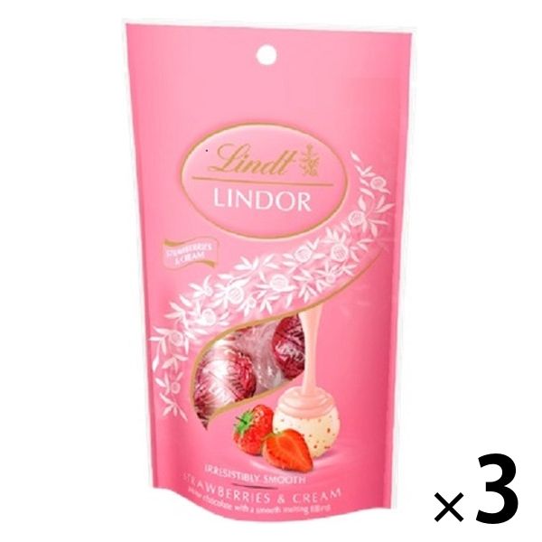 Lindt - 専用　3箱分　抹茶・アソート・ストロベリー ワゴンセール】リンツ リンドール5Pストロベリーパック 3個 三菱