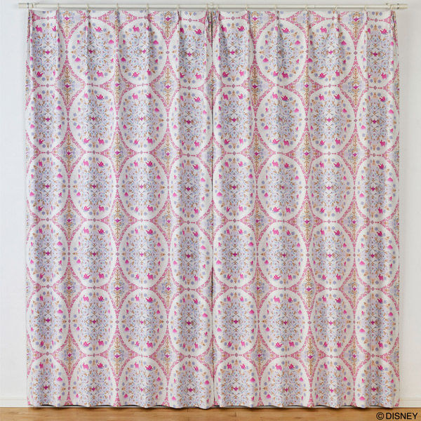 スミノエ プリンセス カーテン ディズニー マジックランプ 1000×1100mm ピンク １セット(2枚入)（直送品） 14,314円