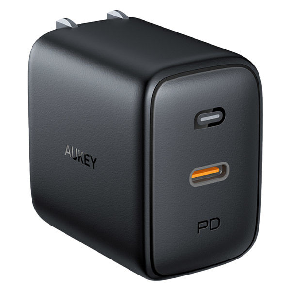 USB充電器 60W PD対応 USB Type-C 1ポート PA-B2-BK 1個 AUKEY