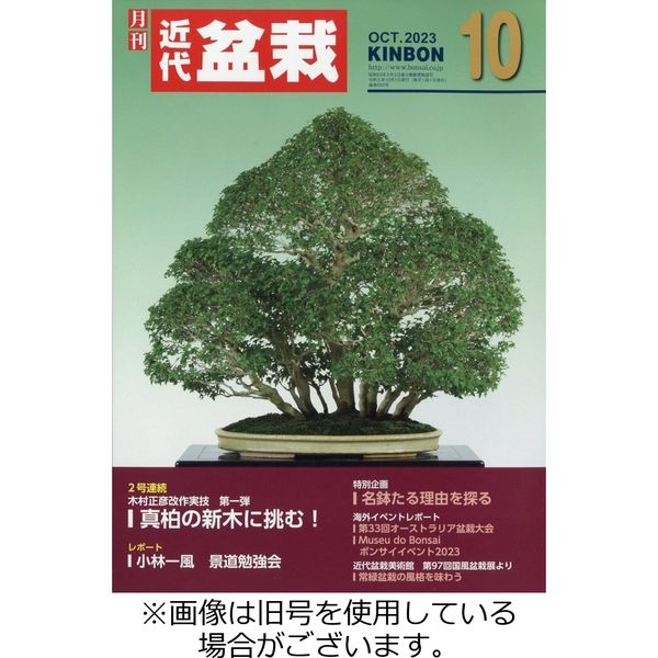月刊 近代盆栽2023/12/04発売号から1年(12冊)（直送品）