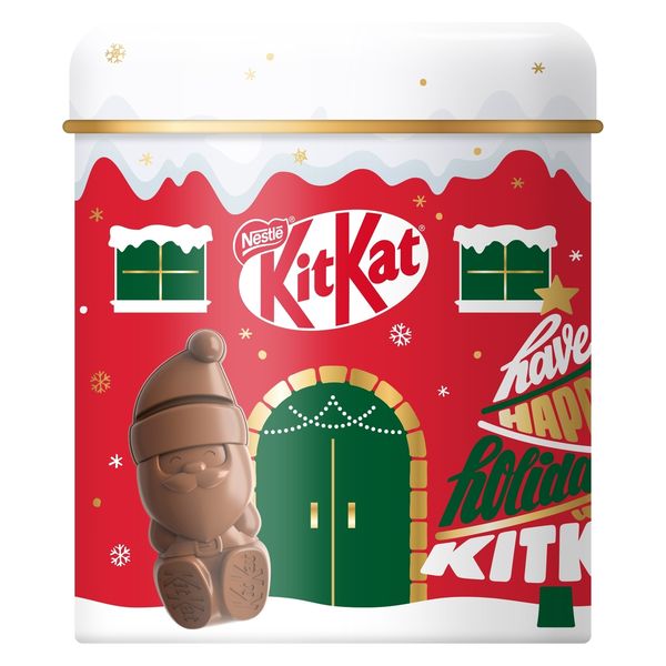【10袋まとめ】キットカット　ホリディクリスマスサンタ　ネスレ 昨年約1週間で完売した“サンタ型キットカット”が今年の