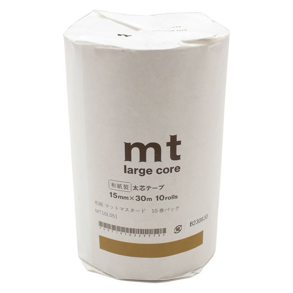 mt large core 和紙 マットマスタード 10巻パック MT10L051 1本 カモ井加工紙（直送品）