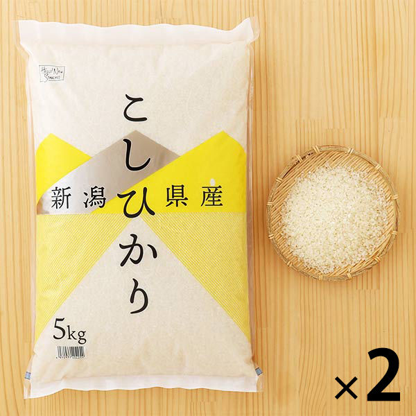 新潟県産 コシヒカリ 10kg (5kg×2袋) 精白米 令和6年産 米 お米 【アスクル・LOHACO限定】 オリジナル - アスクル