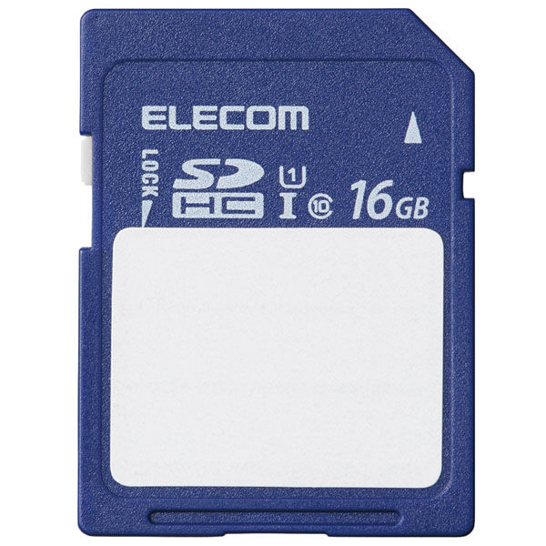 SDカード SDHC 16GB Class10 UHS-I U1 80MB/s MF-FS016GU11C エレコム 1個（直送品）