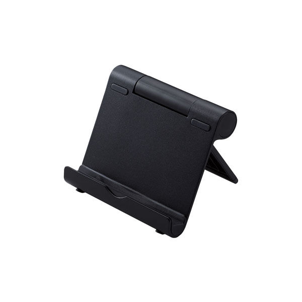 タブレット スマホスタンド 卓上 据置 アルミ素材 折り畳み式 ブラック TBWDSCMPTBK エレコム 1個（直送品）