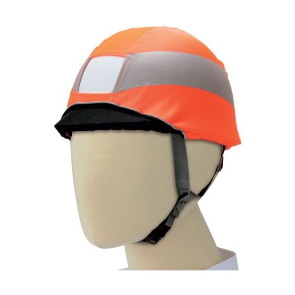 ミドリ安全 高視認ヘルメットカバーN 蛍光オレンジ 4073160052 1枚 120-8326（直送品）