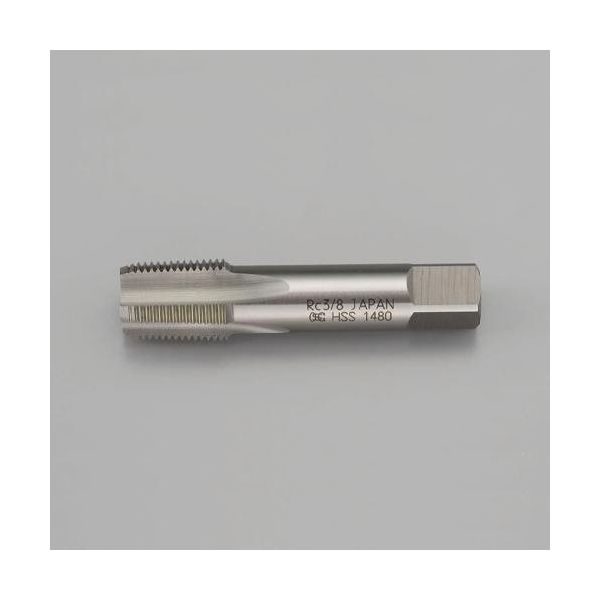 エスコ 3/8”x19 パイプタップ（Rc/ISO形状/HSS） EA829TB-3A 1本（直送品）